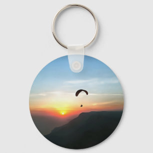 Porte-clés Sunset Paraglide Wanderlust Extreme Sports Art