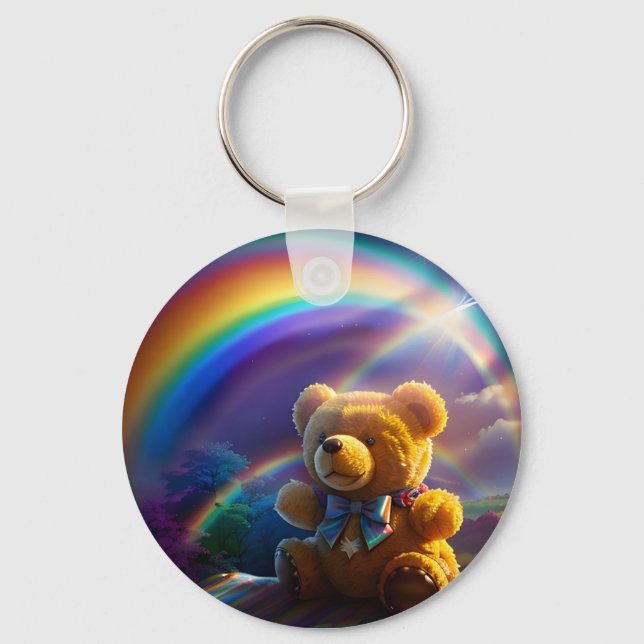 Porte-clés Sunshine Rainbow Teddy Bear Wonderland (Recto)