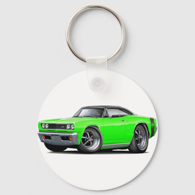 Porte-clés Super Bee Lime-Black 1969 (Recto)