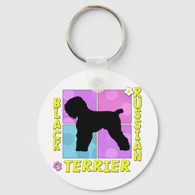 Porte-clés Super Black Russian Terrier (Recto)
