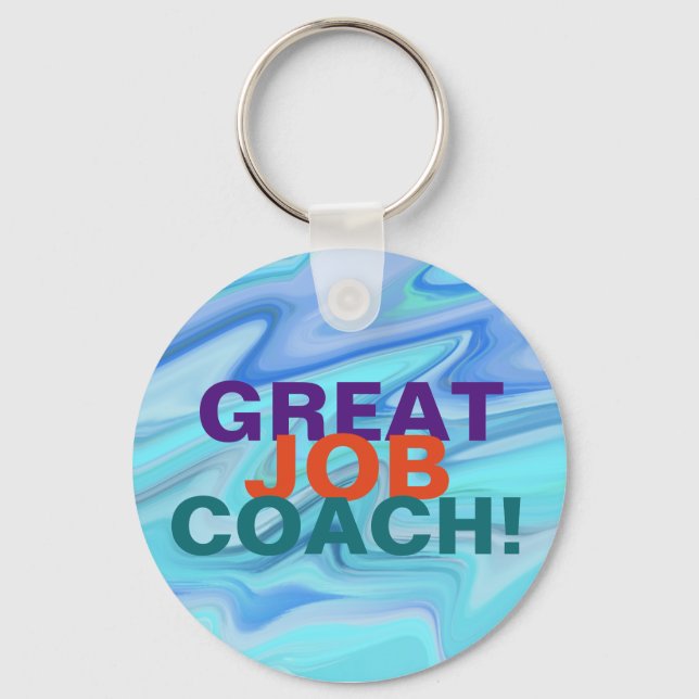 Porte-clés Super coach professionnel ! (Recto)