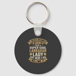 Porte-clés Super Cool Labrador Lady Chienne Amoureuse