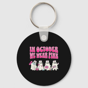 Porte-clés Super En Octobre Nous Portons Pink Nurse Cancer Du