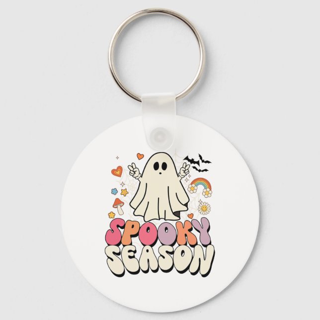 Porte-clés Super Fantôme de Boom Éffrayant Costumes d'Hallowe (Recto)