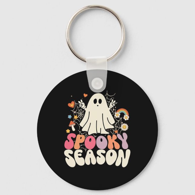 Porte-clés Super Fantôme de Boom Éffrayant Costumes d'Hallowe (Recto)