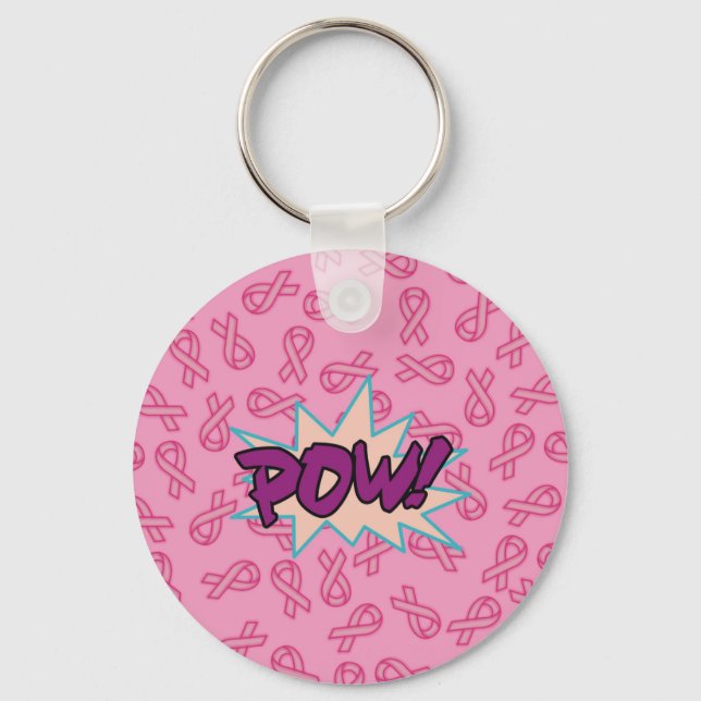 Porte-clés Super héros du cancer du sein (Recto)