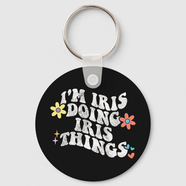 Porte-clés Super Im Iris faire Iris choses drôle Da de mère (Recto)