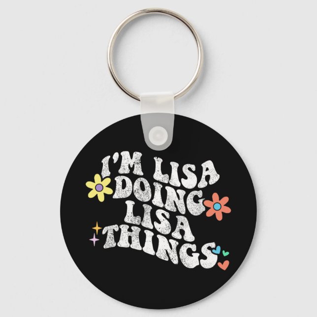 Porte-clés Super Im Lisa Faire Lisa Choses drôle Da de mère (Recto)