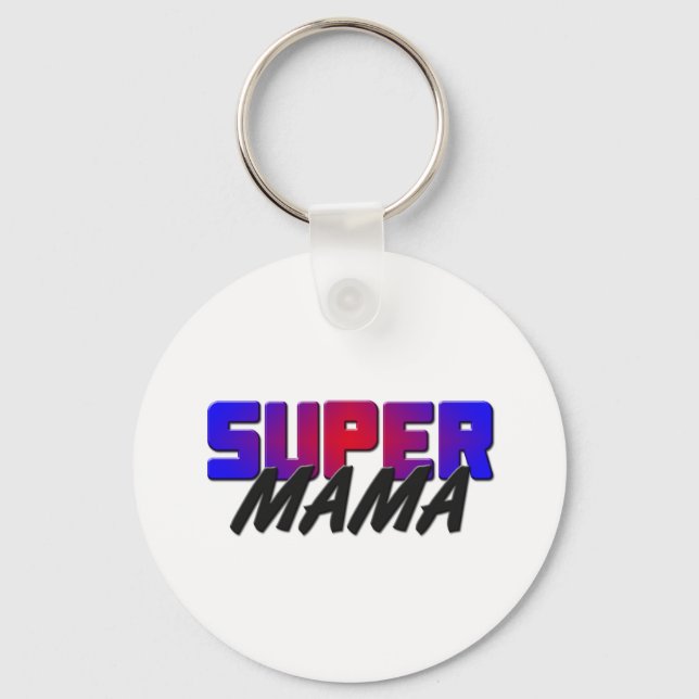 Porte-clés Super maman (Recto)