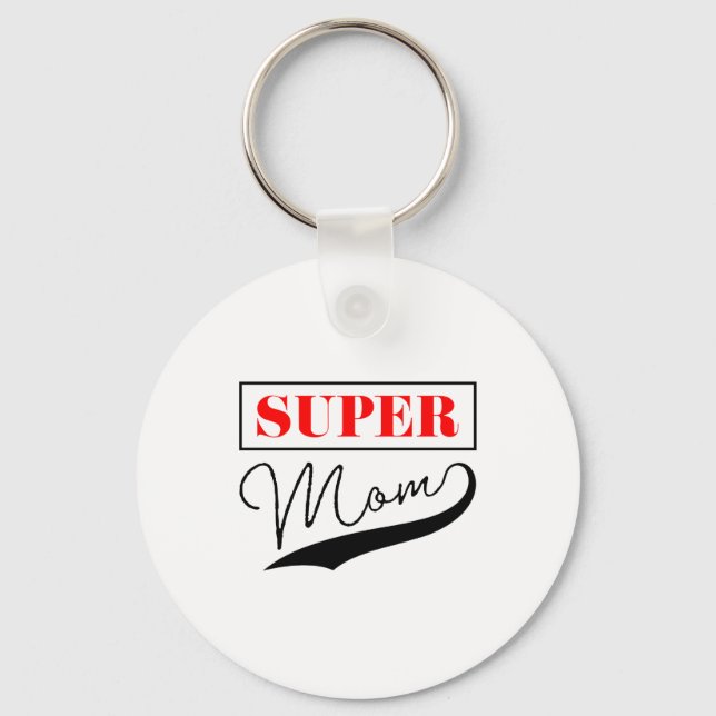 Porte-clés Super Maman (Recto)