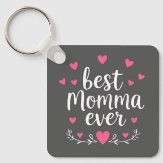 Porte-clés super maman grise