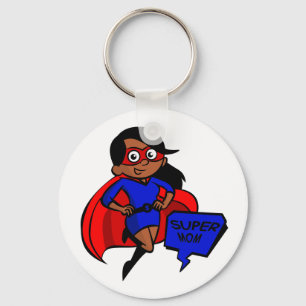 Porte-clés super maman noire