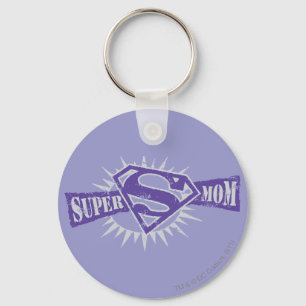 Porte-clés Super Maman Purple Starburst
