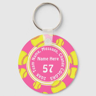 Porte-clés Super mignon Équipe de softball cadeaux bon marché