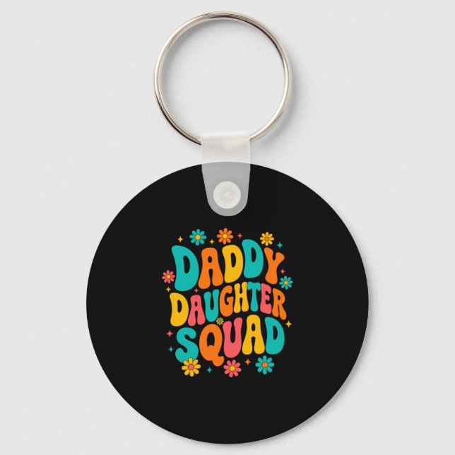 Porte-clés Super papa fille équipe papa et fille (Recto)