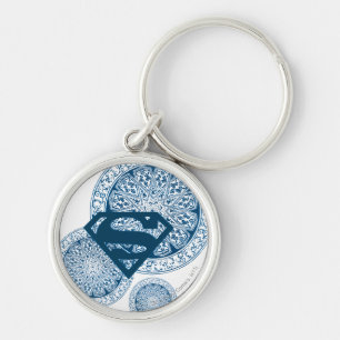 Porte-clés Supergirl Blue Circle Design