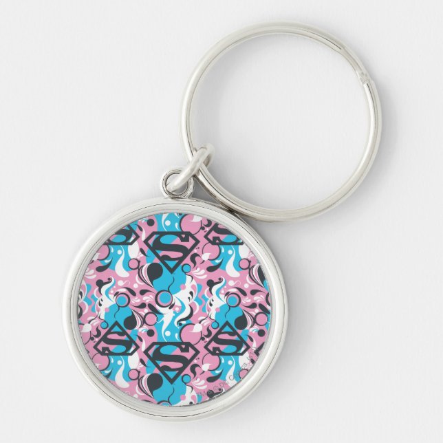Porte-clés Supergirl Color Splash Swirls Pattern 7 (Devant)