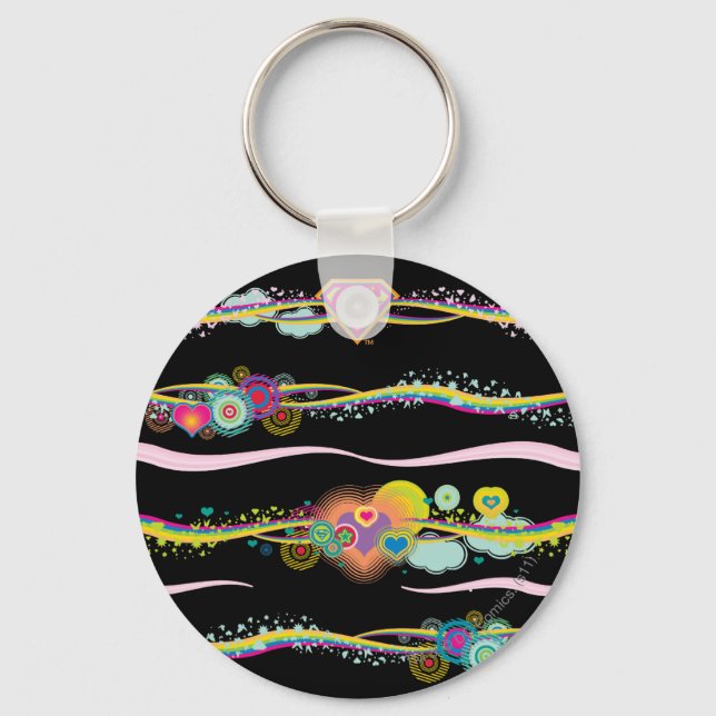 Porte-clés Supergirl Retro Rainbow (Recto)