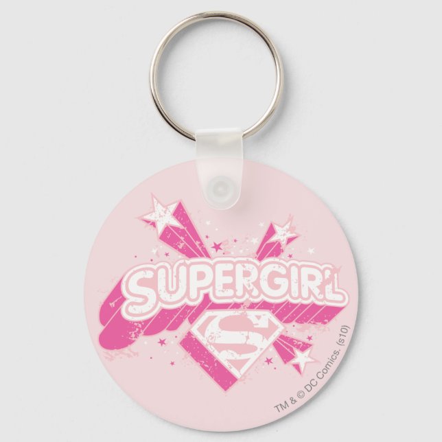 Porte-clés Supergirl Stars et Logo (Recto)