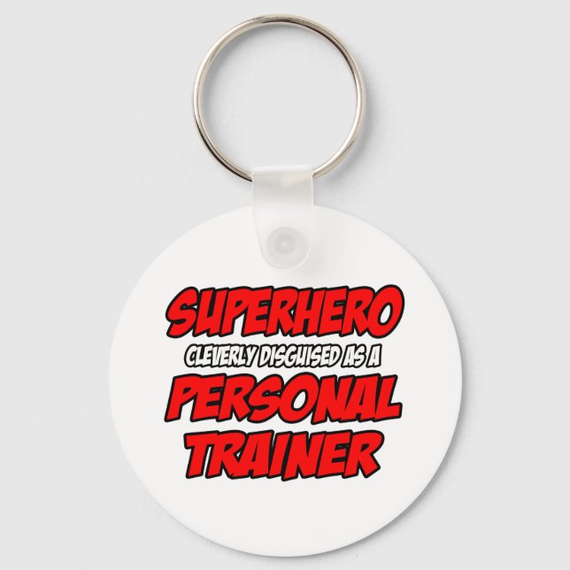 Porte-clés Superhero...Entraîneur personnel (Recto)