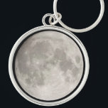 Porte-clés Superlune dans le ciel noir<br><div class="desc">Grosse lune grise dans le ciel noir</div>