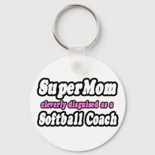 Porte-clés SuperMaman... Entraîneur de softball