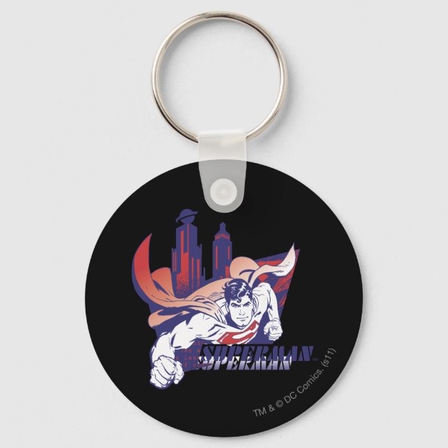 Porte-clés Superman City and Name (Recto)