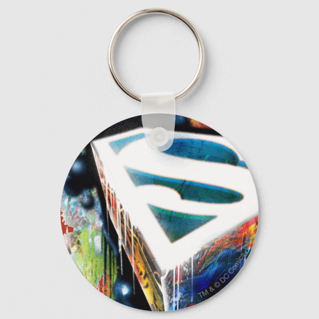 Porte-clés Superman Stylisé | Logo Urban Graffiti (Recto)