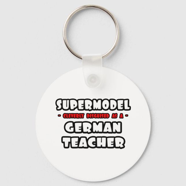 Porte-clés Supermodèle .. Enseignant allemand (Recto)