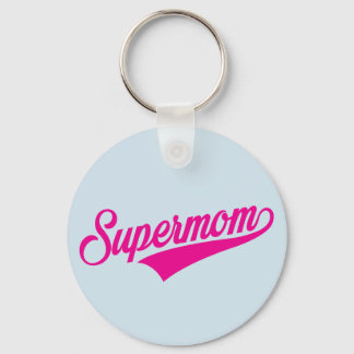 Porte-clés Supermom(bleu) -