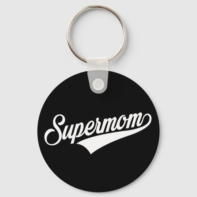 Porte-clés Supermom(noir) - (Recto)