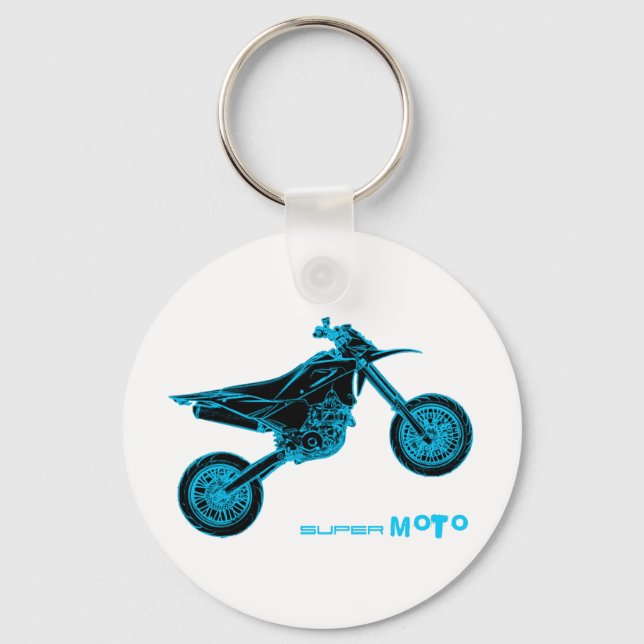 Porte-clés SuperMoto Wheelie (Recto)