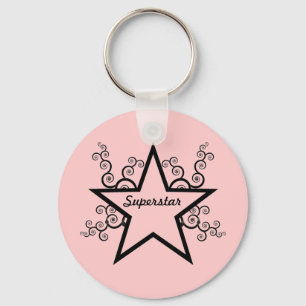 Porte-clés Superstar Porte - clé, Noir