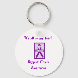 Porte-clés Support Chiari Awareness Keychain