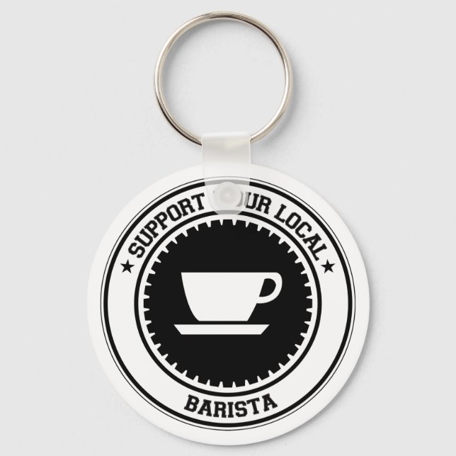 Porte-clés Support de votre Barista local (Recto)