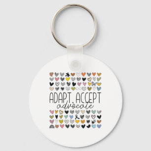 Porte-clés Support Sensibilisation sur l'autisme Adapt Accept