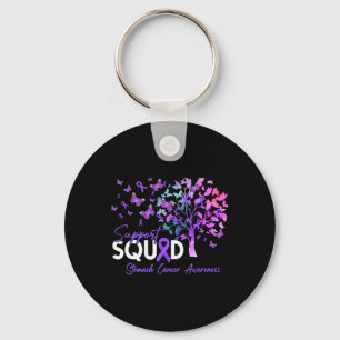 Porte-clés Support Squad Fall Tree Periwinkkle Ruban Stomach