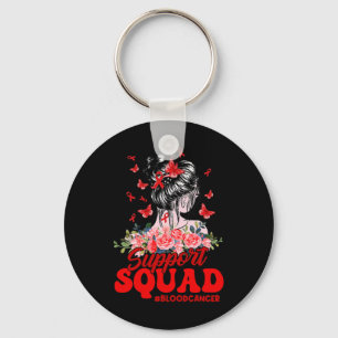 Porte-clés Support Squad Messy Bun Butterfly Red Ribbon Blood