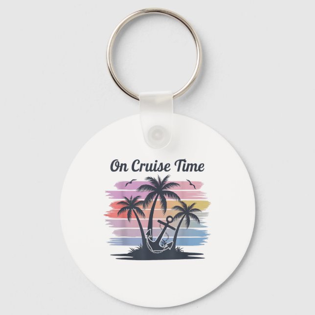 Porte-clés Sur Croisière Heure Croisière Escouade Vacances Am (Recto)