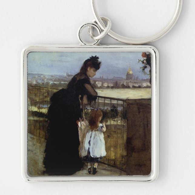 Porte-clés Sur le balcon par Berthe Morisot (Devant)