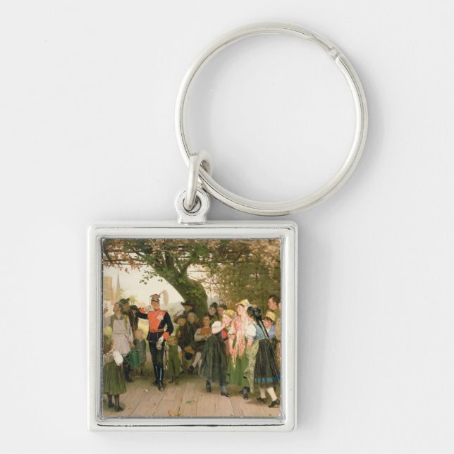 Porte-clés Sur le congé, 1883 (Devant)