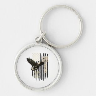 Porte-clés Sur le dos aigle et drapeau 250 ans 1776-2026 250e