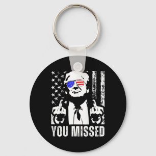 Porte-clés (sur le dos) Trump 2024 Us American Flag vous a ma