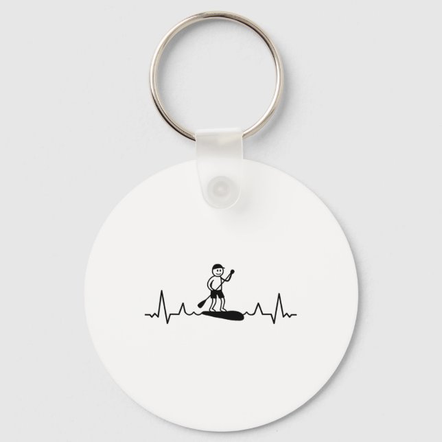 Porte-clés Surf debout sur planche de surf Sup Surfing rythme (Recto)