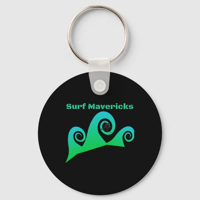 Porte-clés Surf Maverick's Surfing California Beaches (Recto)