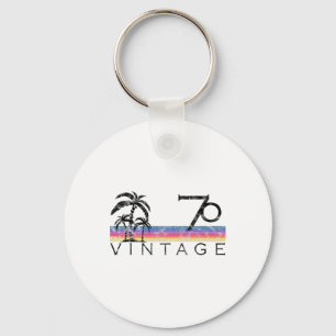 Porte-clés Surf vintage 1970 Coucher de soleil sur l'océan Pa