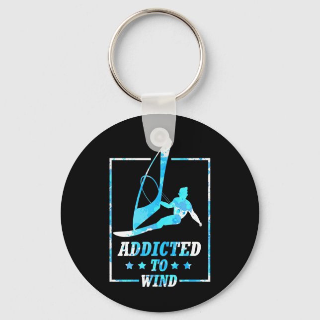 Porte-clés Surfer Addicité Au Vent (Recto)