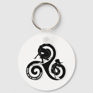 Porte-clés Surfer sur la vague bretonne