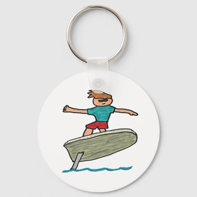 Porte-clés Surfing Efoil (Recto)
