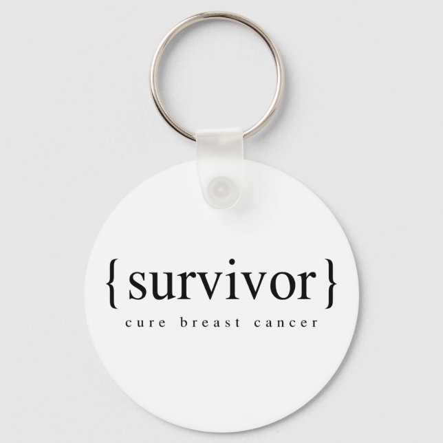 Porte-clés Survivant du cancer du sein (Recto)